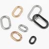 2 штуки Металлические овальные кольца Пряжки Пружинные кольца для ключей Пружинные пряжки для ключей Аксессуары для сумок для кошелька Сумки Ремни для сумок