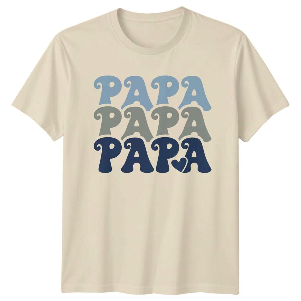 Papa Papa Papa Unisexs TShirt Fatherhood Family Fathers Day Gift For Him