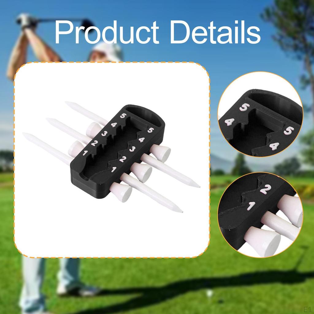 Golf Tee Height Adjustment Tool Measuring Device Training Aid Adjuster Improve Club Accuracy