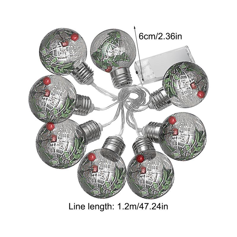 2025 Рождественские гирлянды из лампочек Светодиодные гирлянды-глобусы Водонепроницаемые для рождественской елки Садовое освещение Рождественская вечеринка