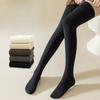 Knee-high Socks, Women's Thigh-high Socks, Black Thigh Socks, Women's Cotton Socks, Spring and Autumn Knee-high Thigh-high Socks