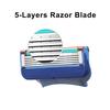 4 шт., 5-слойная бритва для ухода за лицом Gillettee Fusione, 5 лезвий, кассеты для бритья, сменные лезвия