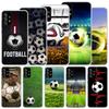Football Soccer Ball Design Soft Case For Samsung Galaxy A52 A53 A32 A22 A12 5G Phone Cover A33 A23 A13 A72 A73 A02S A03S A42 Co