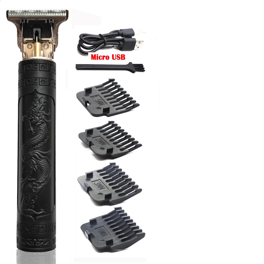 Vintage T9 USB Electric Hair Cutting Machine Rechargeable Hair Clipper Beard Trimmer For Men Barber Professional