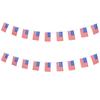 American String Flag Theme Party Decorations Banner Outdoor Flags Hanging Adornment Polyester Independence Day School