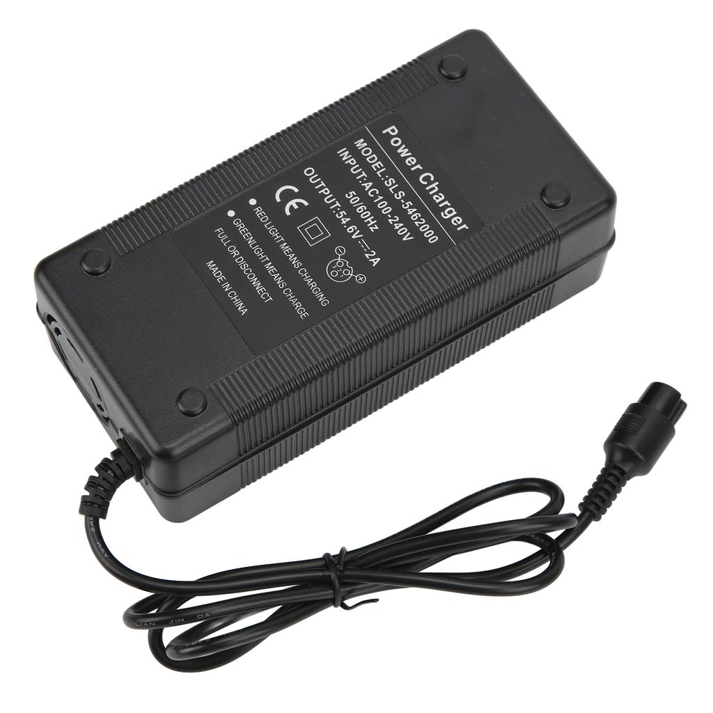 Зарядное устройство для скутера KUGOO M4 M4PRO 10 дюймов с 3 отверстиями, 54,6 В 2 А, авиационное зарядное устройство, вилка 100-240 В EU.