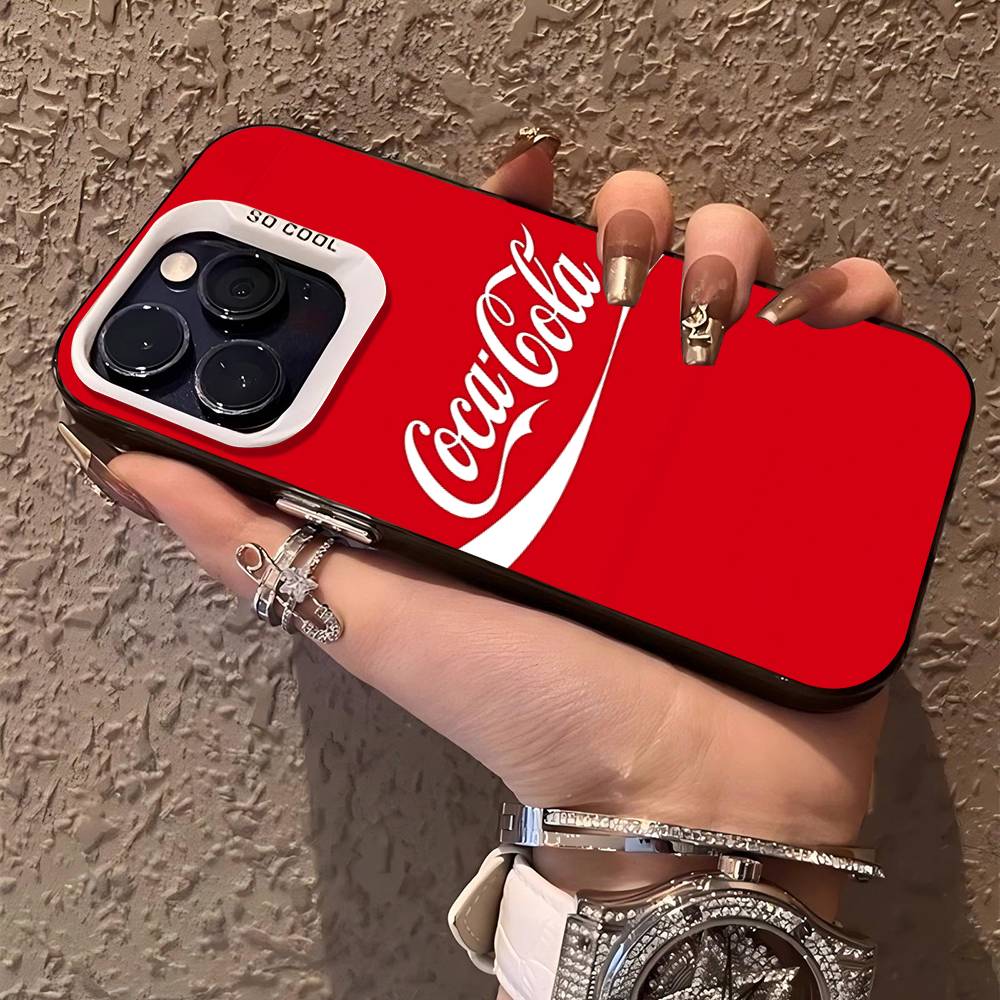 Чехол для телефона Coca-cola Vintage Цвет Серебристый Корпус Для LPhone 17 16 16e 15 14 13 12 11 Pro Max Plus