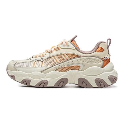 Li Ning Cat Paw Lite3 Повседневная обувь Женская Низкая Белый Серый/Апельсиновая цедра Оранжевый AGCW186-5