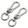 2 Pcs Swivel Trigger Snap Hook Lobster Claw Clasp Spring Loaded Clip, Double Opening Key Chain Clip for Bags Car Keys Keychain