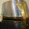 Medieval Templar Brass Cross Armor Metal Helmet Crusader Helmet Halloween Gifts
