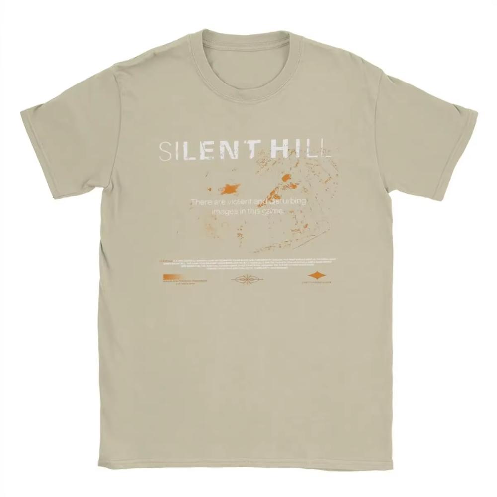 Смешная графическая футболка с принтом Silent Hill для мужчин и женщин, круглая горловина, хлопковая футболка, короткий рукав, оверсайз, летние топы