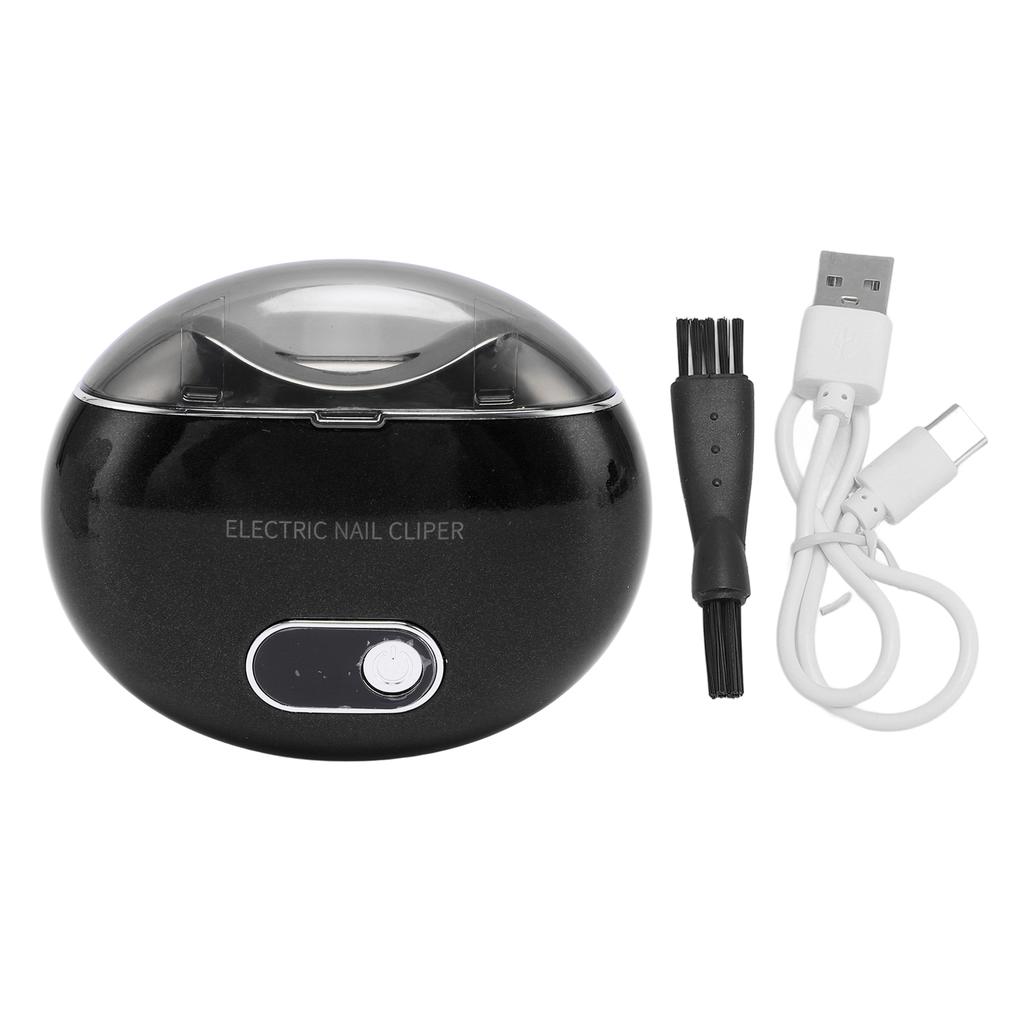 Автоматическая электрическая машинка для стрижки ногтей с 3 скоростями, низкий уровень шума, хранение обрезков ногтей, безопасный электрический триммер для ногтей для