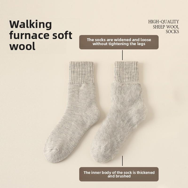 5 пар мужских зимних супер толстых бархатных носков для защиты от холода, теплых, мягких, вощеных, с широкими ворсами, шерстяных, с кольцами