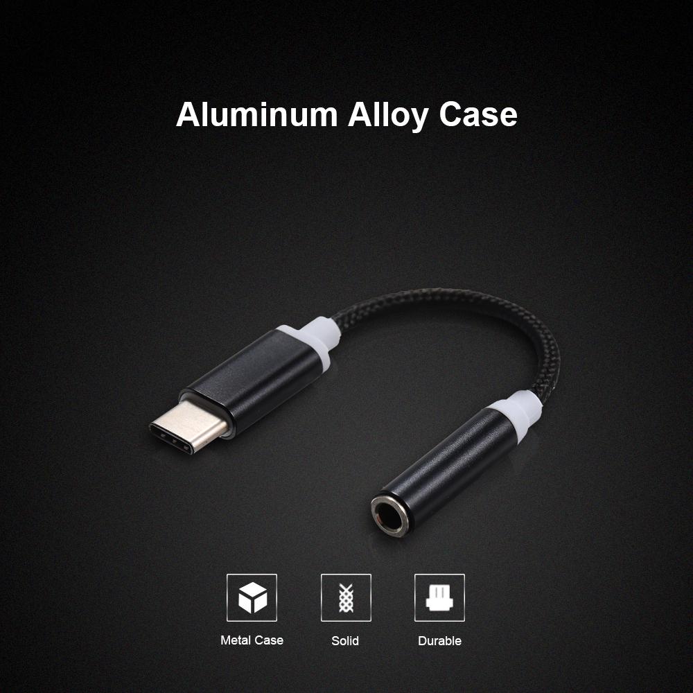 Аудиокабель AUX типа C с разъемом 3,5 мм, адаптер-переходник USB-C «папа» на разъем для наушников 3,5 мм «мама»