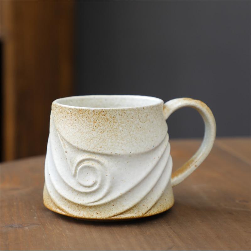 Special-Shaped Creative Ceramic Cup Supply Household Cup Kiln Change Water Cup High Value Coffee Cup