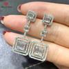 Fashion Contracted Women Wedding Earrings Simple Geometric Shape Crystal Cubic Zirconia Dangle Earrings Jewelry