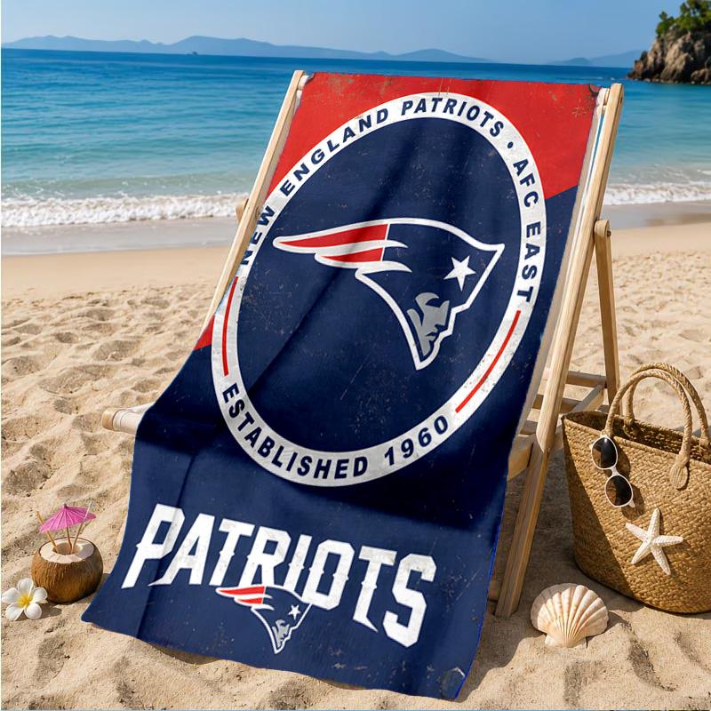 New England Patriots Gear Beach Towel, Quick-drying, Easy to Care for, Suitable for Both Fitness and Beach Vacations,Sports Essential
