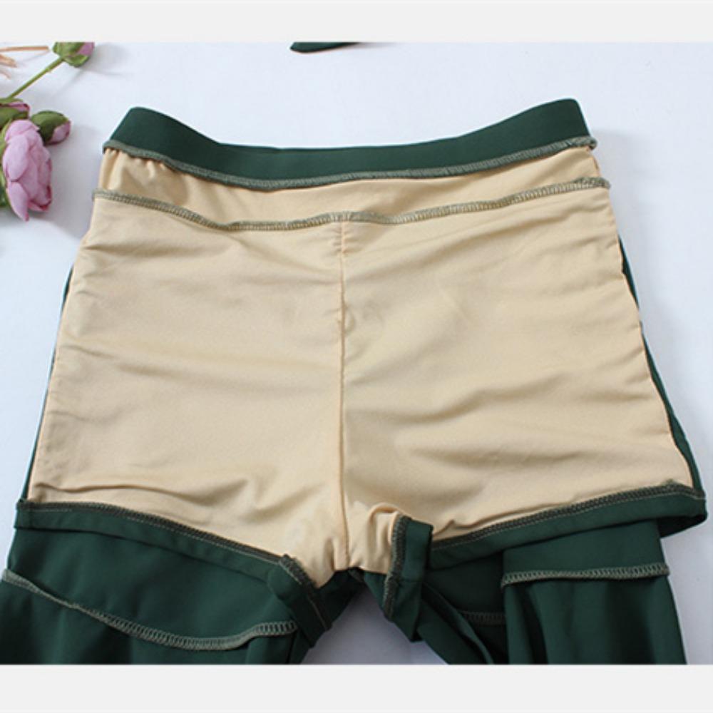 2024 Новый корейский купальник из двух частей, юбка-майка, сексуальный женский купальник с высокой талией, женский купальник, монокини, юбка для плавания