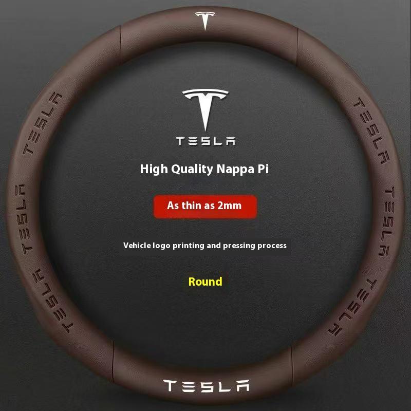 AME1 Car Steering Wheel Cover For Tesla Model 3 Model S Model Y Model X Roadster 2019-2025 Auto interior Steering Wheel Accessories