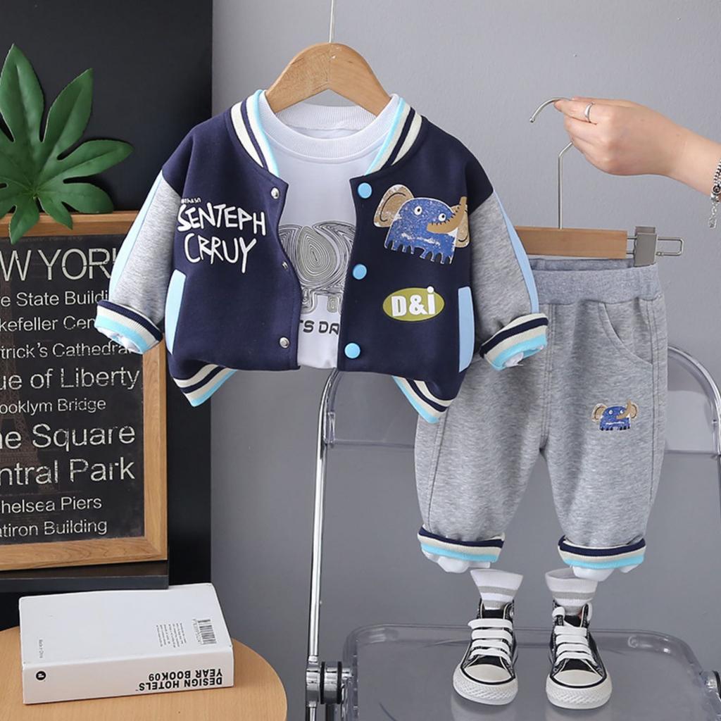 Детский повседневный комплект с длинным рукавом, удобные наряды для повседневной носки