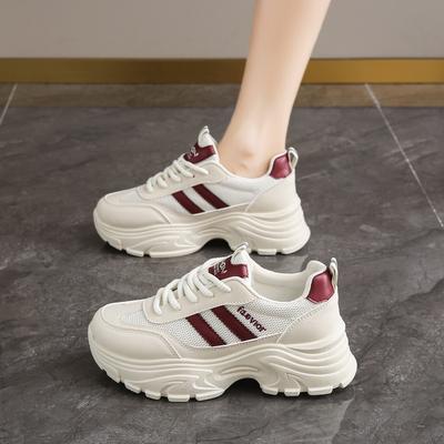 Фабричные кроссовки папы женские 2025 новые весенне-летние сетчатые дышащие спортивные туфли показывают маленькие ноги спортивный досуг женские