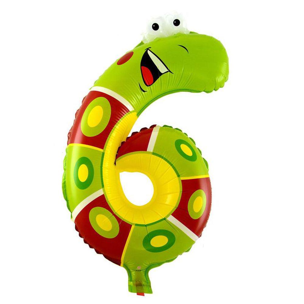 1 шт., воздушные шары из фольги с номерами животных, детский декор для вечеринки, дня рождения, свадьбы