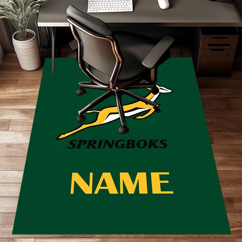 Custom Football Mat Personalized Name, Polyester Washable Indoor Entryway Rug, Gift for Christmas, Easter, Thanksgiving Day