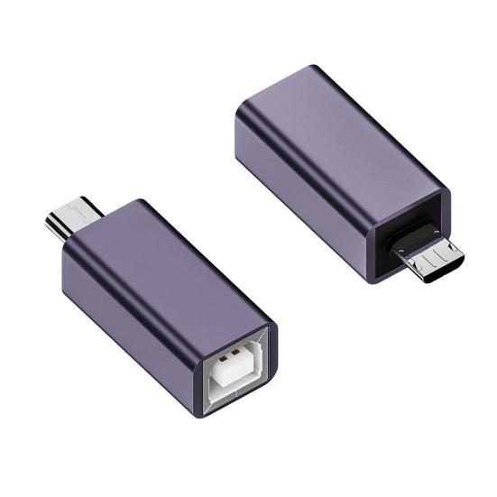 Female Piano Drum Printer Adapter to Type-C/Micro/Mini Male Phone Computer Electronic 480Mbps USB2.0 Convertor