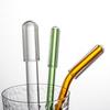 4PCS Glass Straw Tips Cover Reusable Drinking Straw Tips Cap Clear Lids Dust-Proof Plugs for Stainless Steel Straws Glass Straw