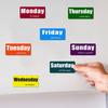 7 шт./набор дней недели магнит на холодильник красочный будний день выходной магнитный индикатор даты