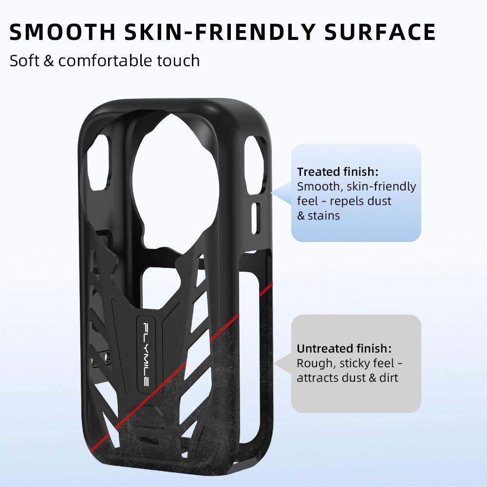 with Lens Cap Camera Body Cover Silicone Sleeve Skin Case for Insta360 X6 Action Camera Accessories