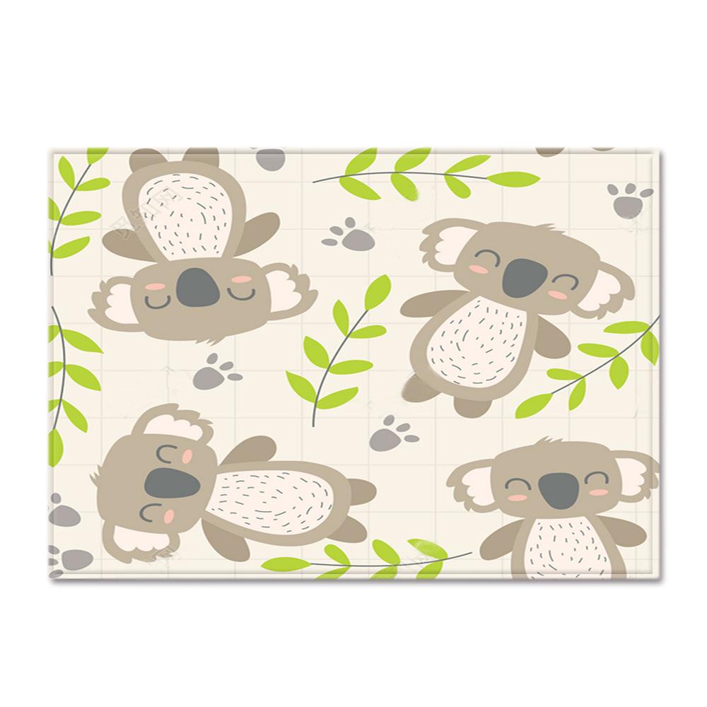 Textured Large Carpet Feather Wind Bedroom Floor Mat