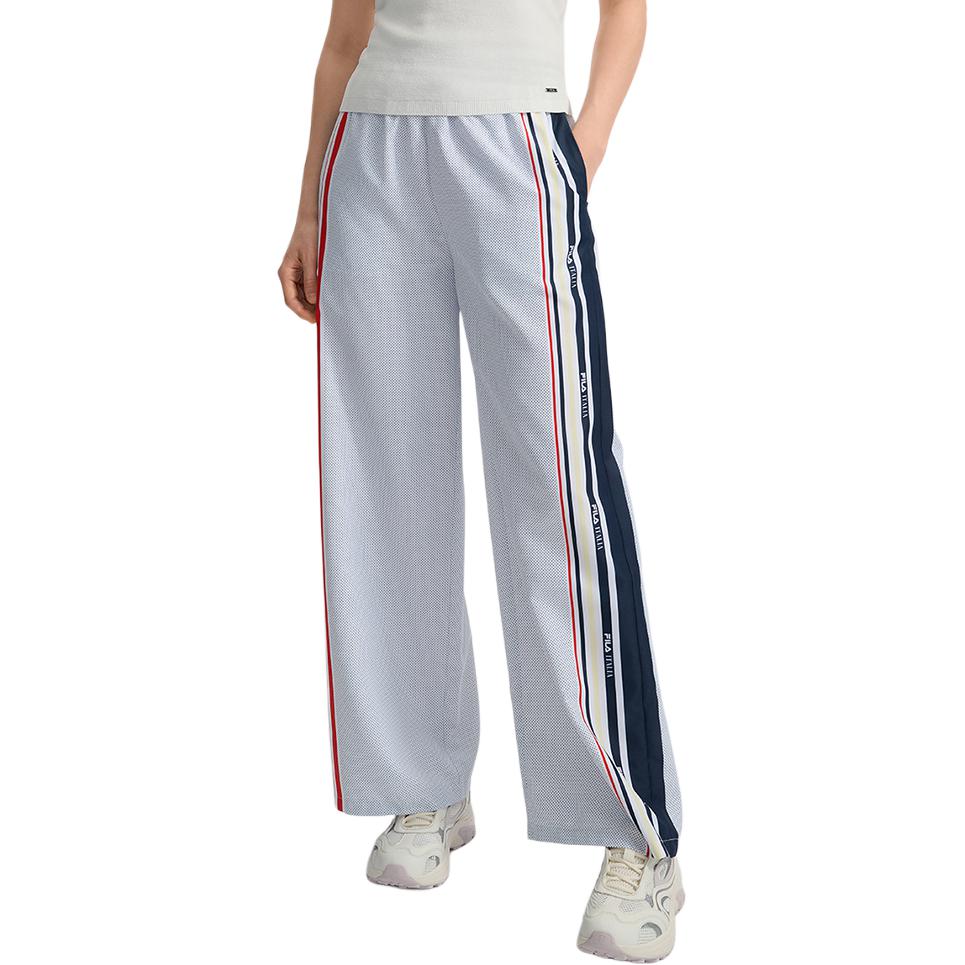 Fila Изумрудные Модные Универсальные Полосатые Повседневные Брюки Женские низы F11W534807F-ZA