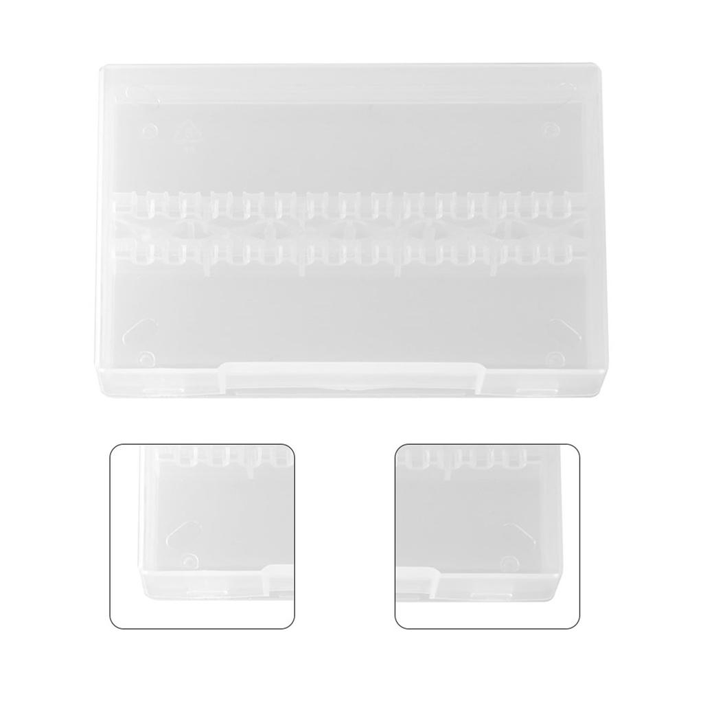 14 отверстий профессиональный держатель для шлифовальных и полирующих сверл для ногтей прозрачный ящик для хранения