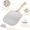 Aluminum Metal Pizza Shovel Spatula with Foldable Wooden Handle Nonstick Oven Cake Lifter Transfer Tray Baking Homemade Bread