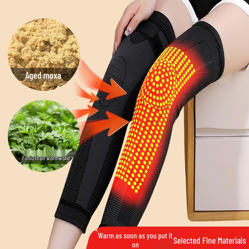 Полынь согревающая наколенник: Тепло для холодных ног и облегчение боли в суставах, унисекс, длинный рукав для осени и зимы