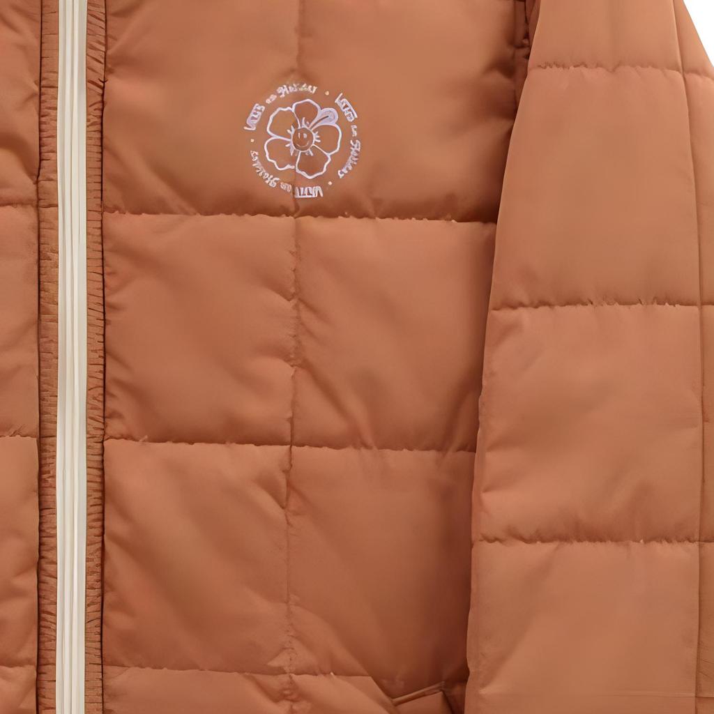 Vans Женская куртка на молнии с высоким воротником и длинными рукавами, верхняя одежда розового цвета VN0A7YKQYLX