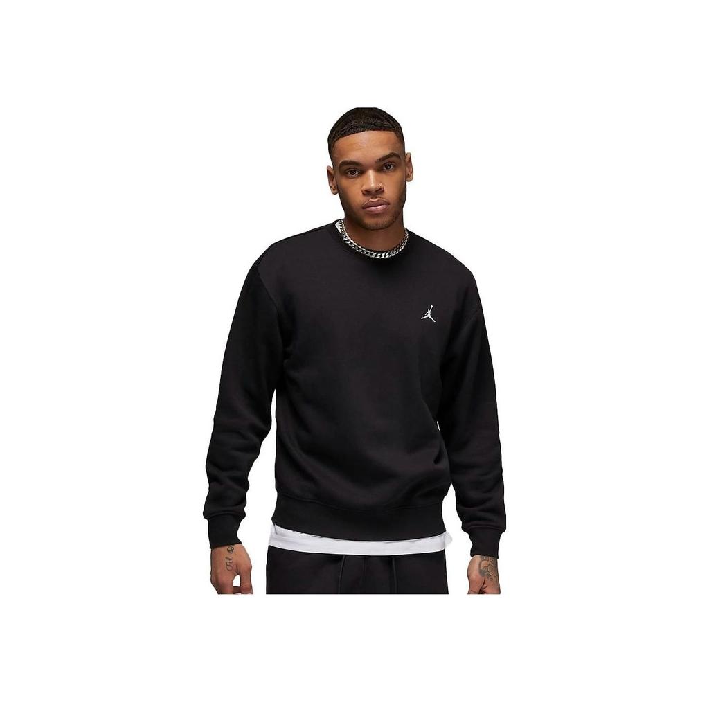 Jordan Повседневная толстовка из флиса с принтом и круглым вырезом, мужские топы, черные FB7020-010