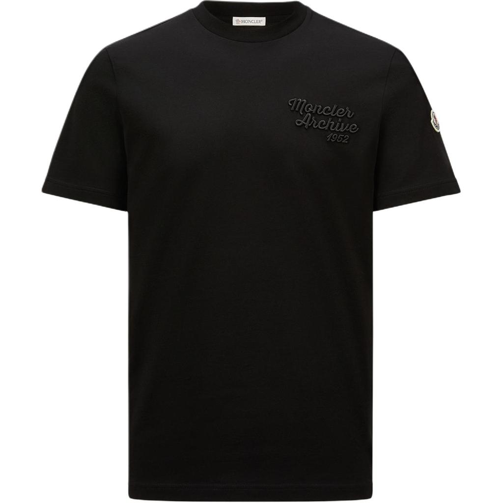 Moncler Logo Embroidered Crewneck T Shirt K10918C0006389AJS999