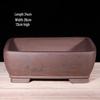 Purple Clay Rectangular Bonsai Trough Pot