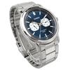 Casio Стандартные кварцевые мужские часы MTP-E335D-2E1V с мульти-календарем, серебристо-синие