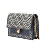 Tory Burch T Monogram Double T Logo Jacquard Magnetic Snap Chain Shoulder Strap Crossbody Bag Women crossbody bag Navy-Blue 149061-405