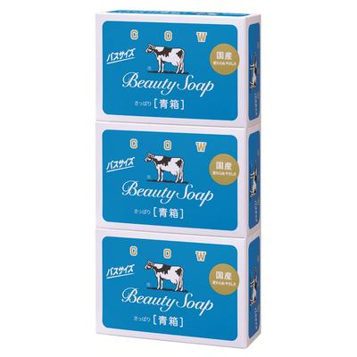 Мыло Cow Brand Синяя коробка, большой размер, 3 штуки