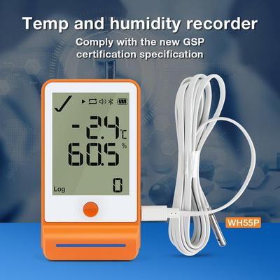 Bluetooth GSP-6Pro 100000 Регистратор данных температуры Регистратор влажности Точечный регистратор температуры для холодильной цепи
