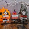 Cute Wooden Halloween Decorations Props Ghost Festival Parties Fun Directional Signs Tabletop Atmosphere Decorations