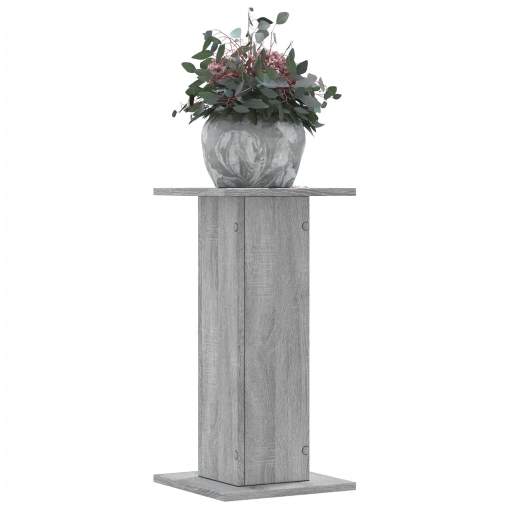 Plant Stand Set of 2 Gray Sonoma 30 x 30 x 60 cm Engineered Wood