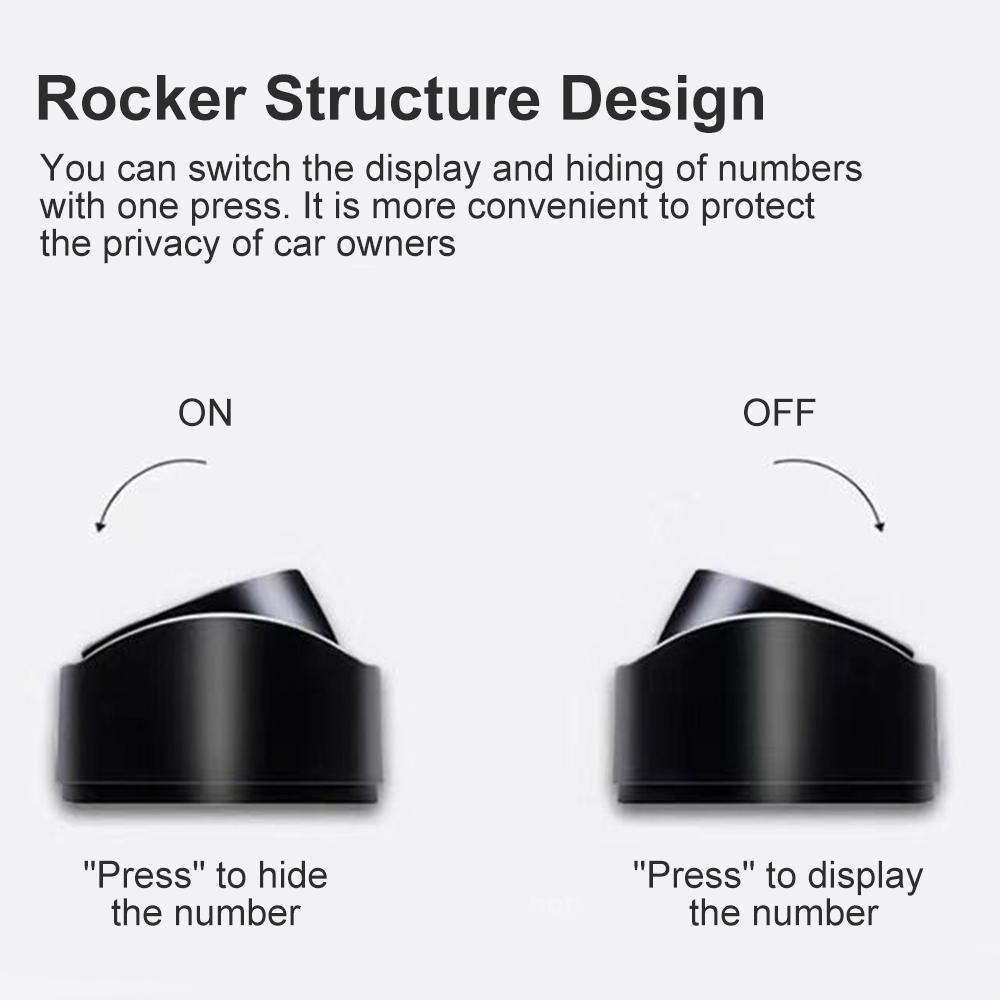 Автомобильные аксессуары, мини-портативный телефонный номерной знак с переключателем, номер телефона, визитная карточка, временная табличка для парковочной карты