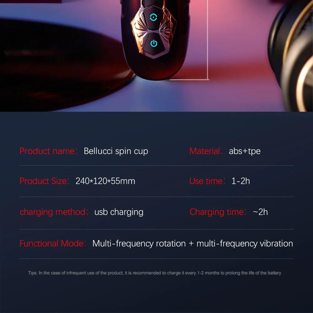 Новый мужчина 5 скоростей вращения 10 режимов Вибрационный мастурбатор Настоящий минет Glans Trainer Массаж пениса Мужской мастурбатор Glans Vibrator Мужской секс-игрушка