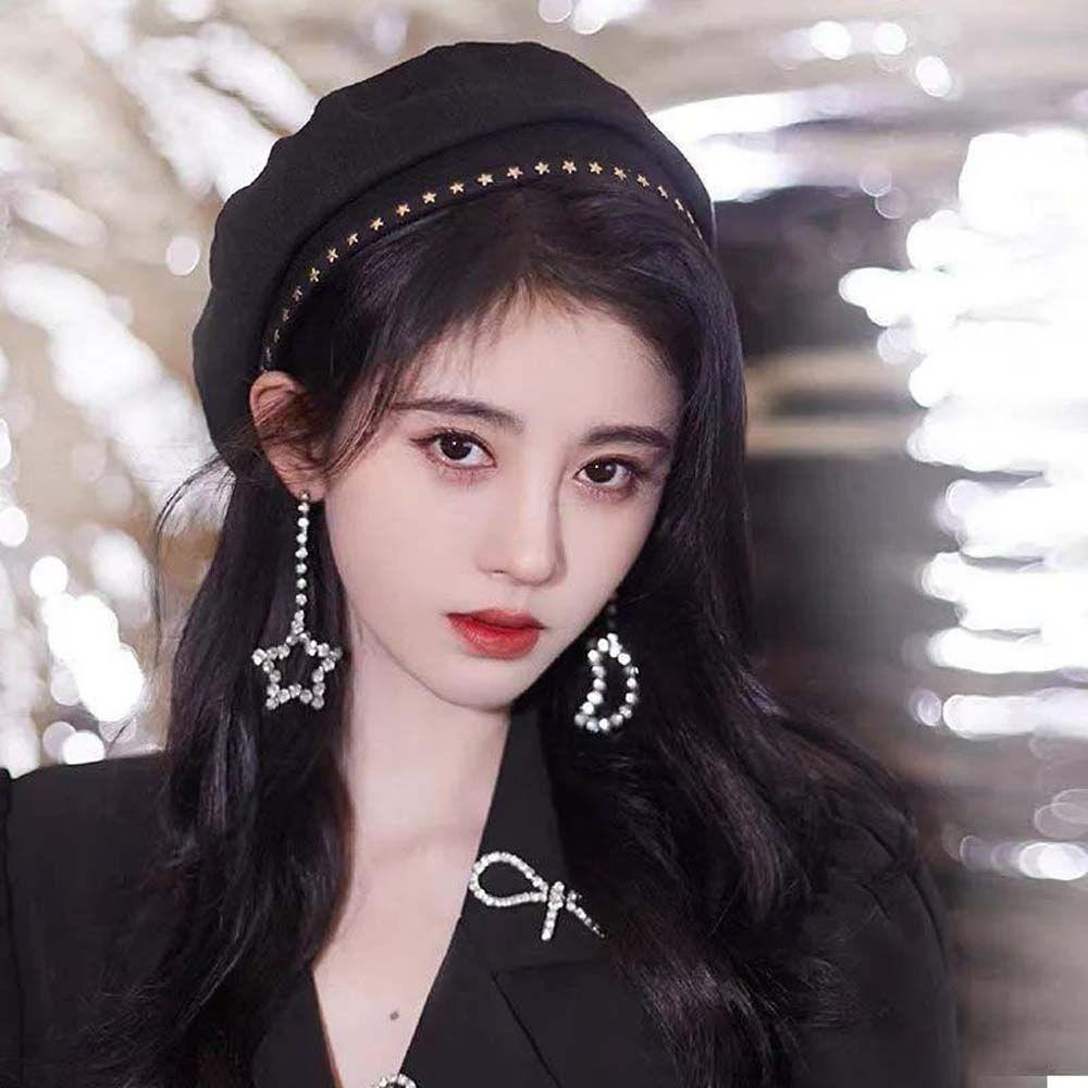 Sweet Simple Autumn British Style All-match Girl Painter Hat Star Berets Women Cap Korean Style Hat