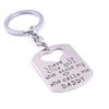 Daddy and Girl Love Heart Letters Pendant Necklace Keyring Set Key Chain Jewelry
